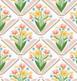 Cloud 9 Fabrics Bookworm Stories Bloom White