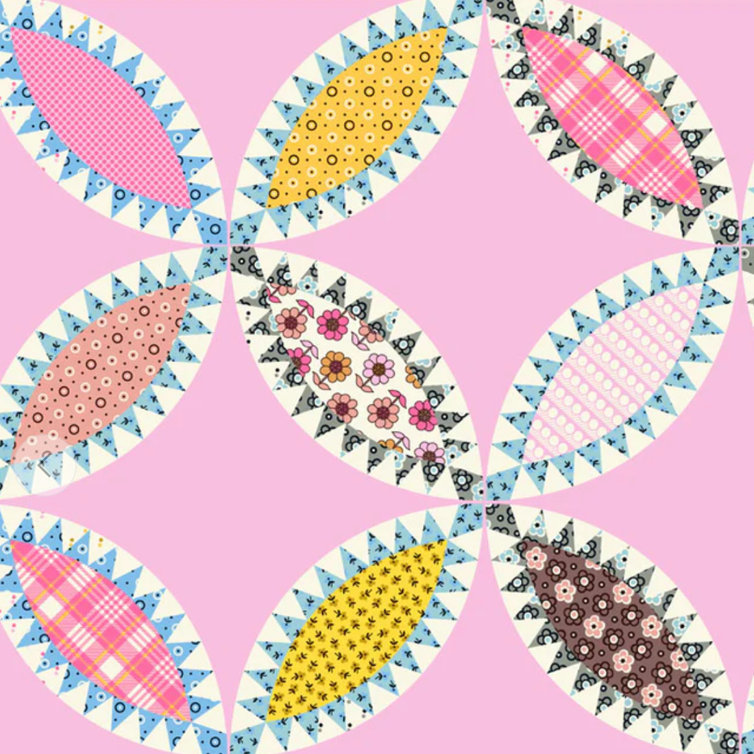 Windham Fabrics Made Easy Tobacco Leaf Cheater Light Pink