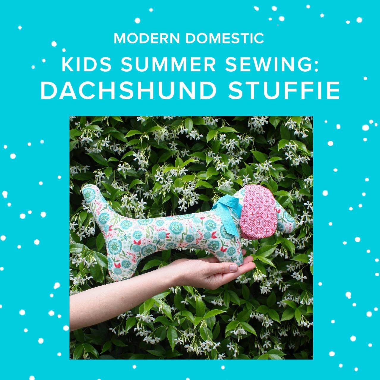 Susan Iannucci Marcu Kids (8-15 yrs) Summer Sewing: Dachshund Stuffie, Thursday, August 6th, 10am-1pm