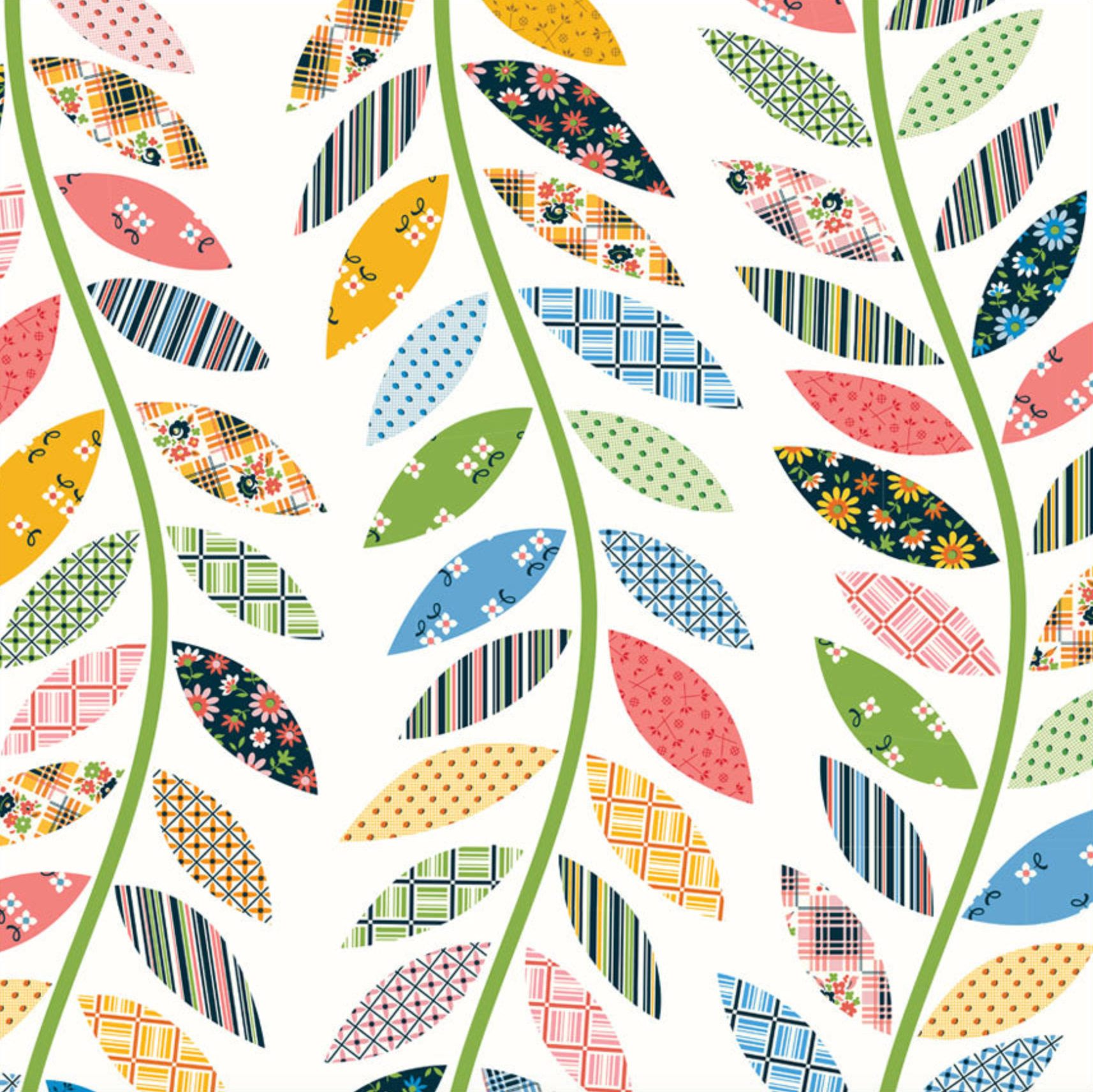 Windham Fabrics Made Easy Leafy Vine Cheater Ivory