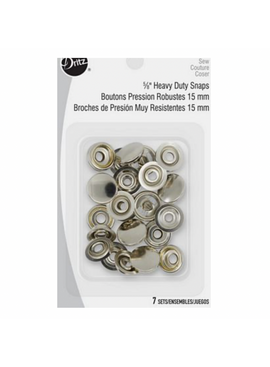 Dritz Dritz Heavy Duty Snaps Nickel 5/8in Size 24