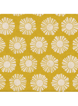 Cotton + Steel By The Seaside Sunshine Golden Canvas