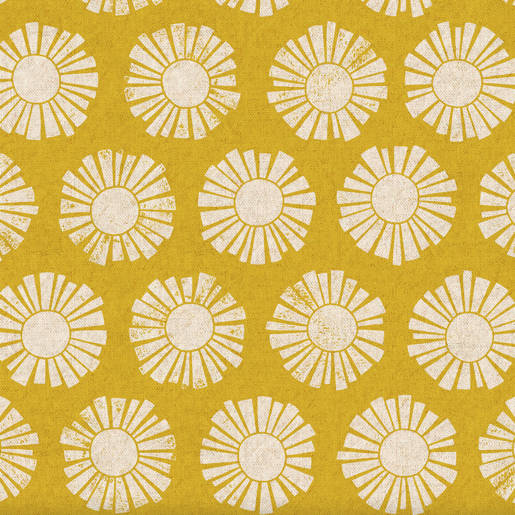 Cotton + Steel By The Seaside Sunshine Golden Canvas