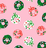 Ruby Star Society Merry Happy Wreath Melody Pink