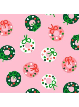 Ruby Star Society Merry Happy Wreath Melody Pink