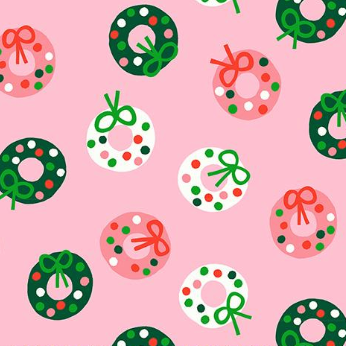 Ruby Star Society Merry Happy Wreath Melody Pink