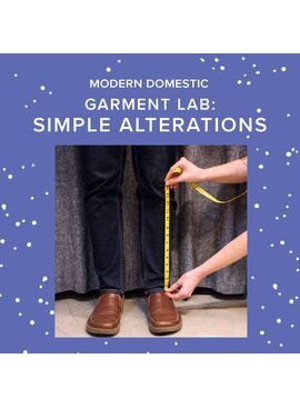 Colleen Connolly CLASS IN SESSION! Wednesdays, August 12th, 19th, & 26th, 5:30pm-8:30pm - Garment Lab: Simple Alterations