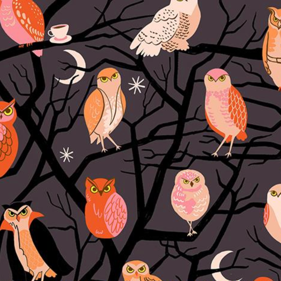 Ruby Star Society Freaky Familiars Owls Eggplant