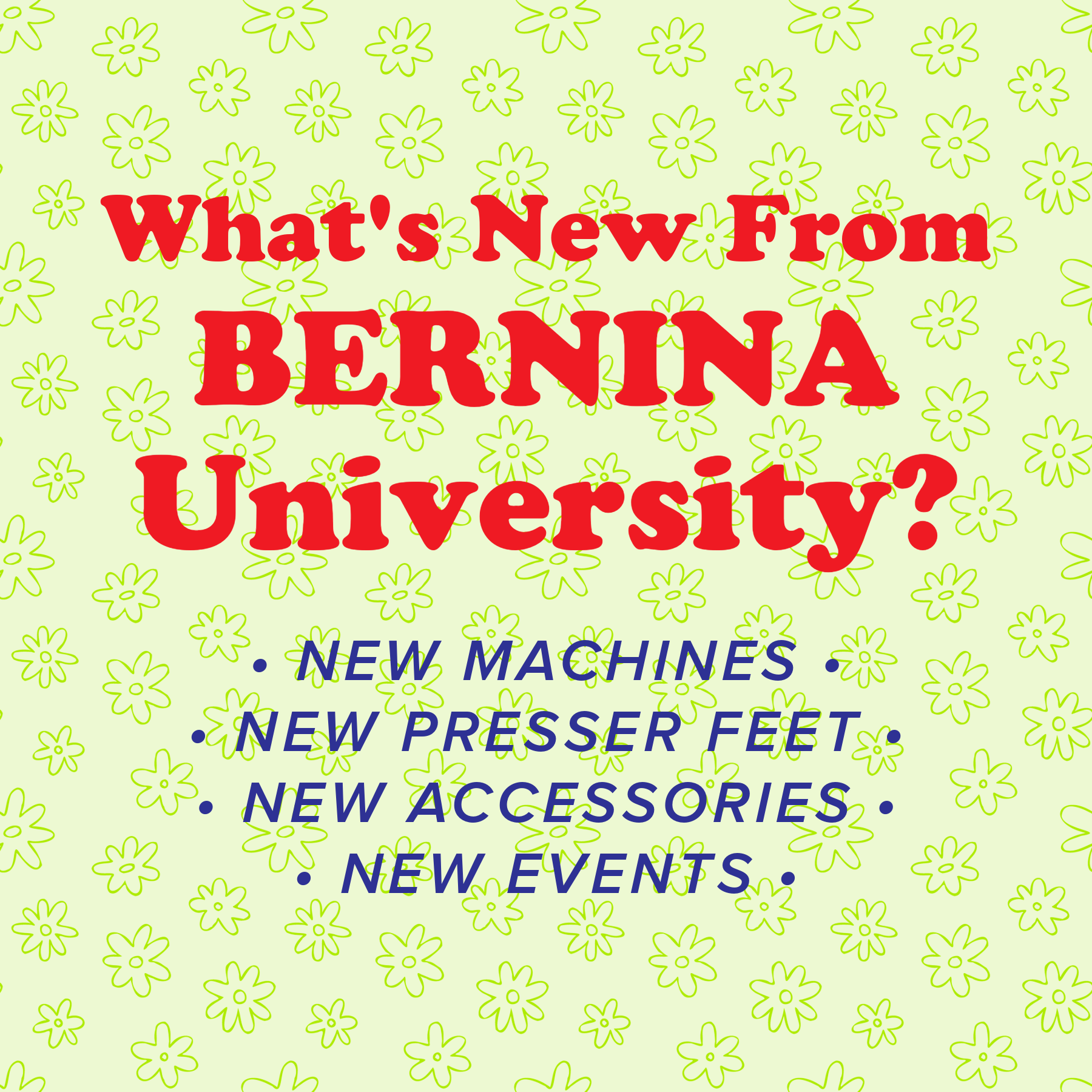 Modern Domestic What's New from BU! Saturday, July 11th, 10:30am-11:30am