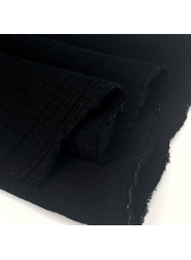Gordon Fabrics Ltd. Zola Double Gauze Black