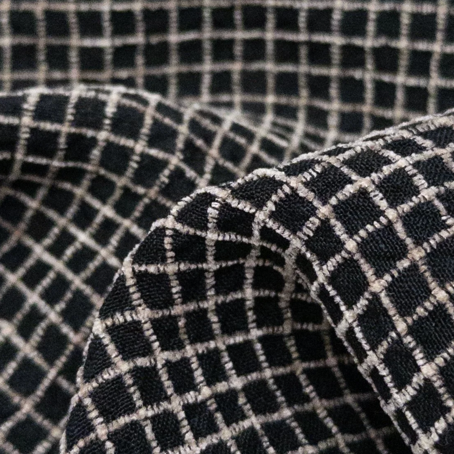 Gordon Fabrics Ltd. Bella Check Black