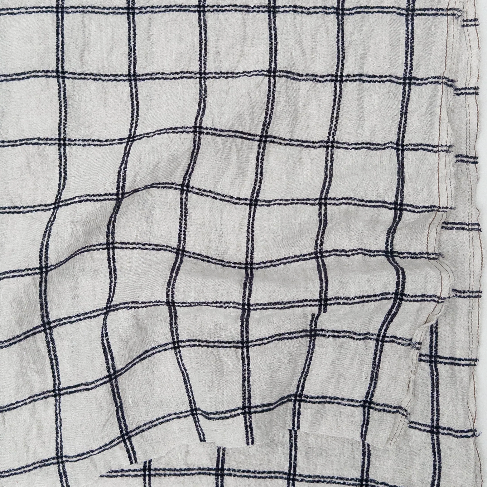 Gordon Fabrics Ltd. Bella Check Oatmeal Black