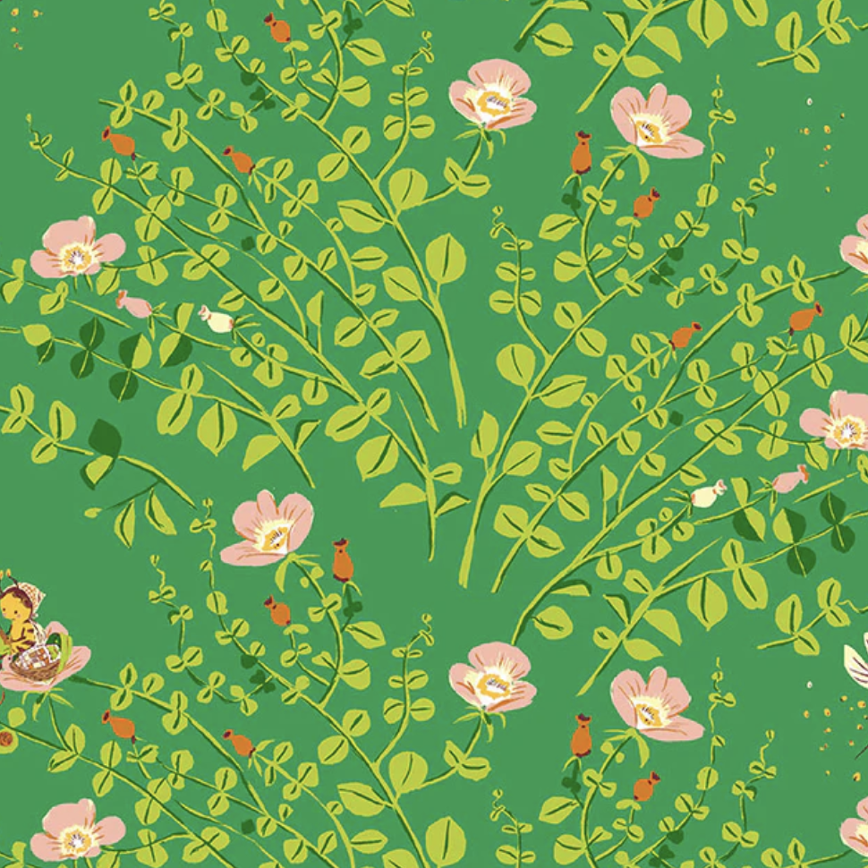 Windham Fabrics Heather Ross Favorites Nanny Bee Jade