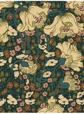 Liberty Fabrics Liberty Clementina Daisy Green Dark