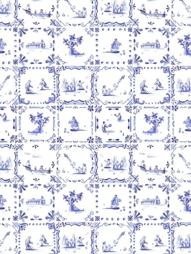 Liberty Fabrics Liberty Employees' Picnic Blue