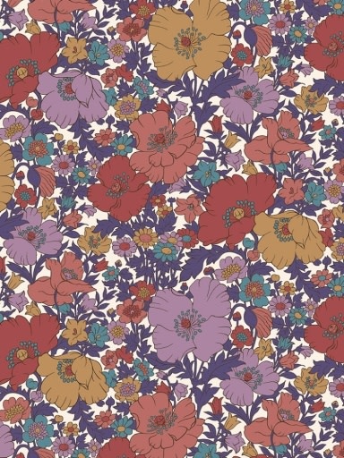 Liberty Fabrics Liberty Meadow Song Purple