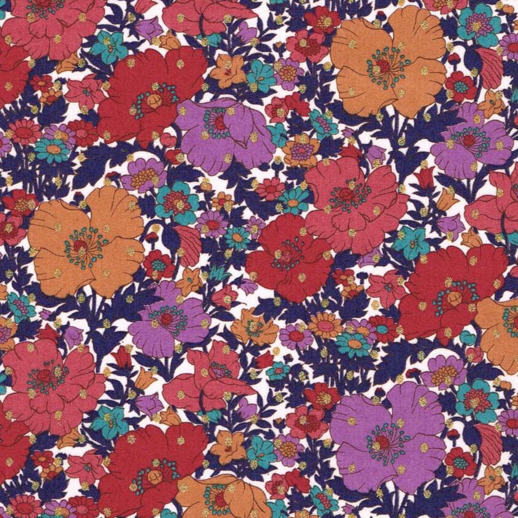 Liberty Fabrics Liberty Meadow Song Purple Tana Lawn