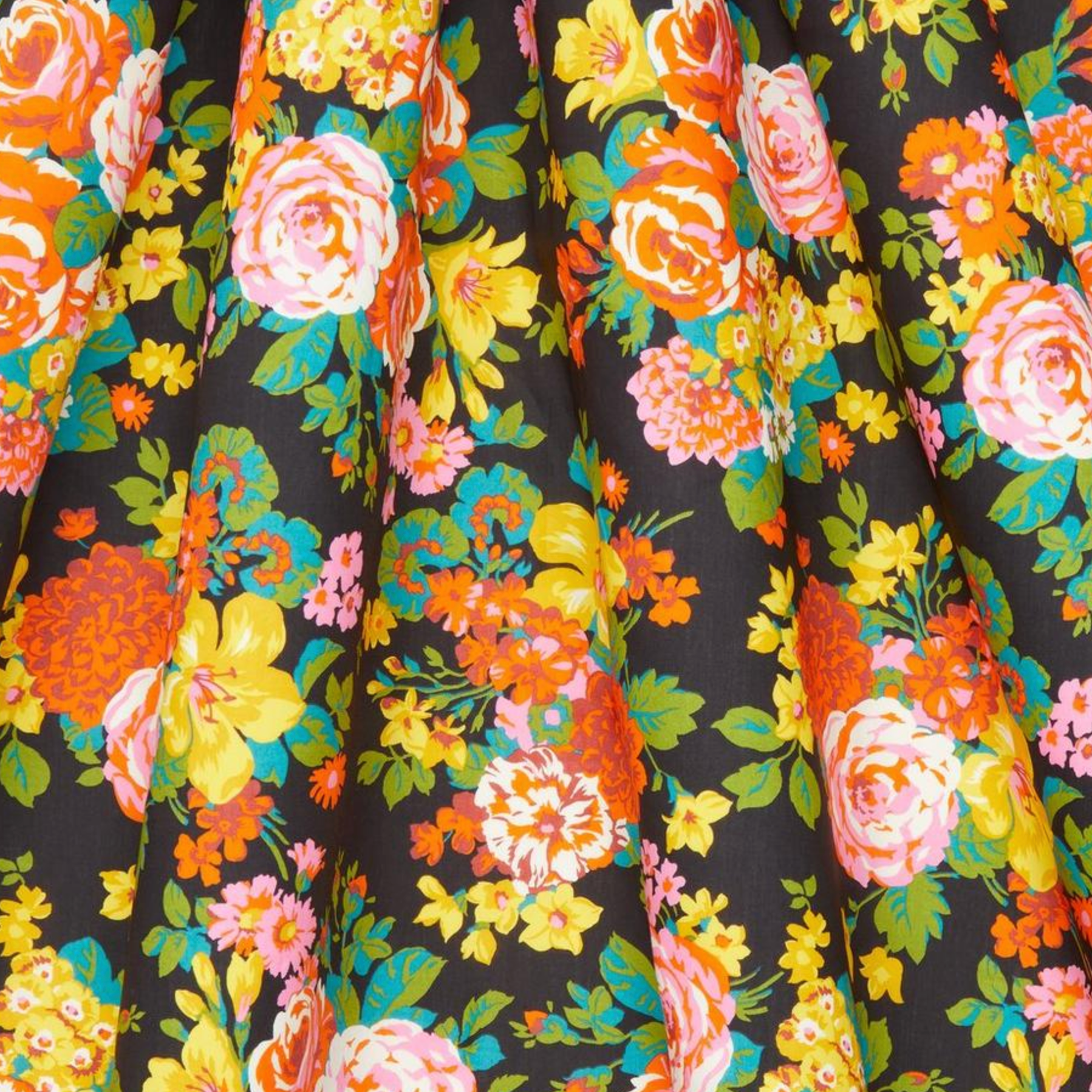 Liberty Fabrics Liberty Flower Crown Multi Bright Tana Lawn