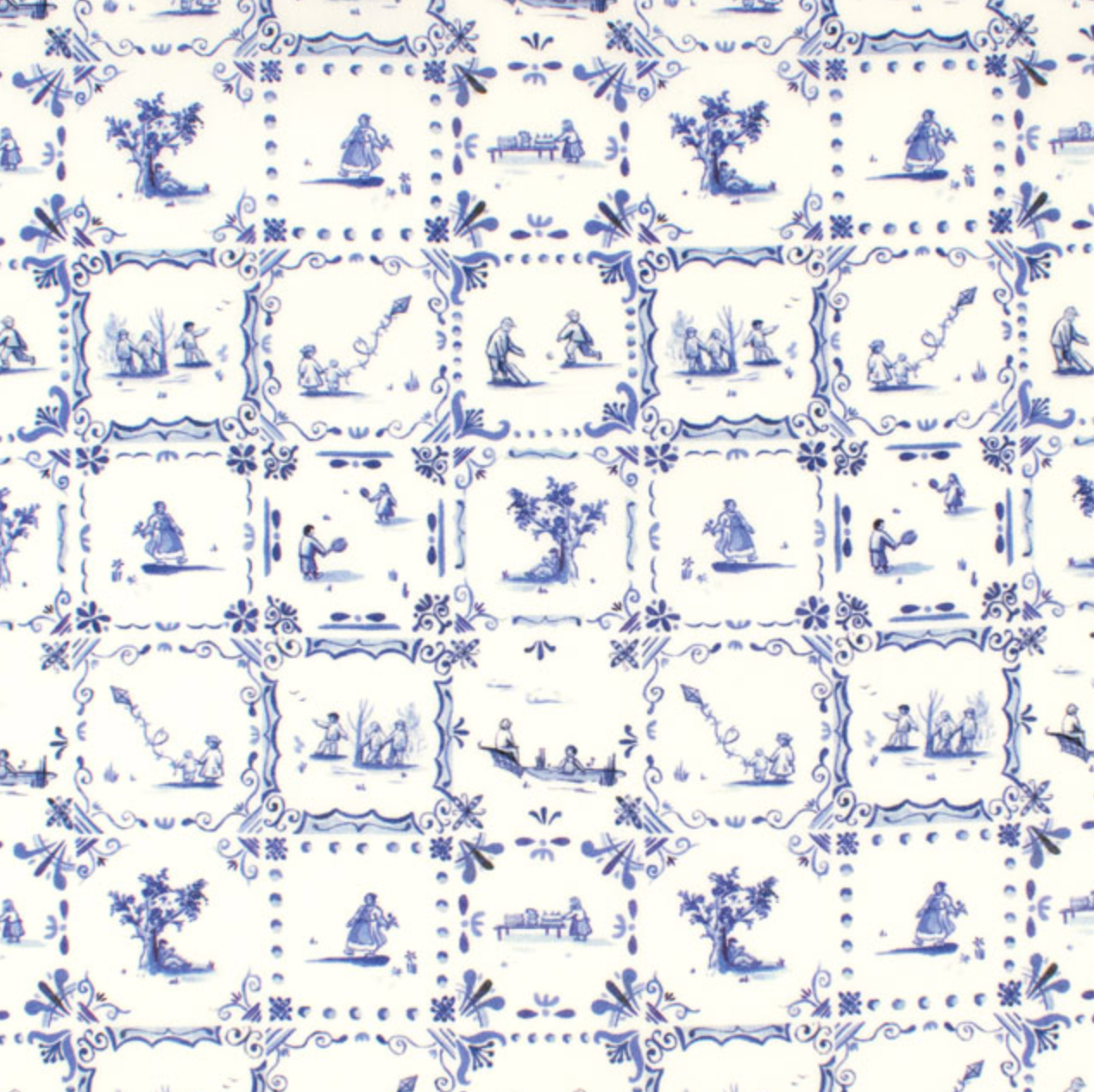 Liberty Fabrics Liberty Employees' Picnic Blue Picadilly Poplin
