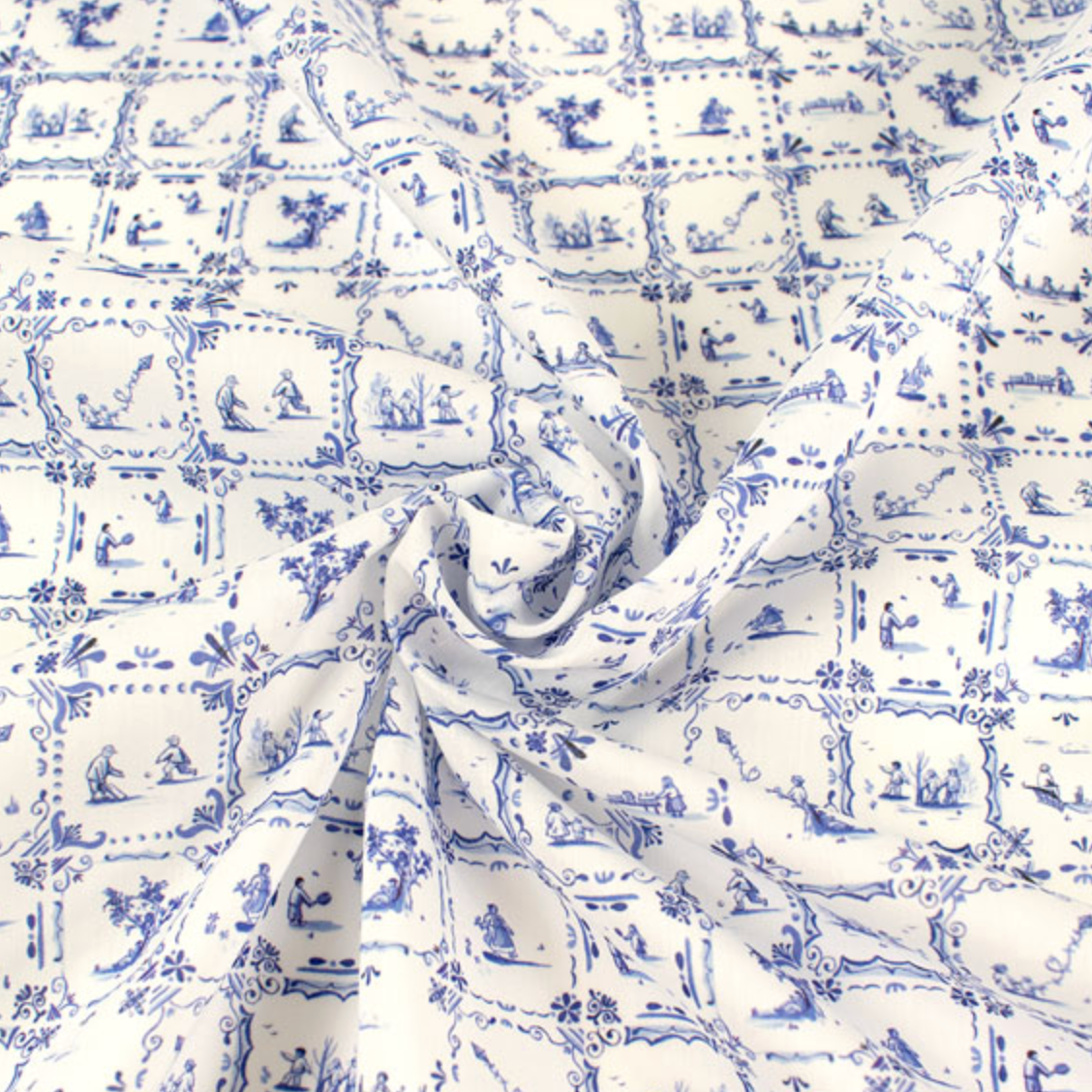 Liberty Fabrics Liberty Employees' Picnic Blue Picadilly Poplin