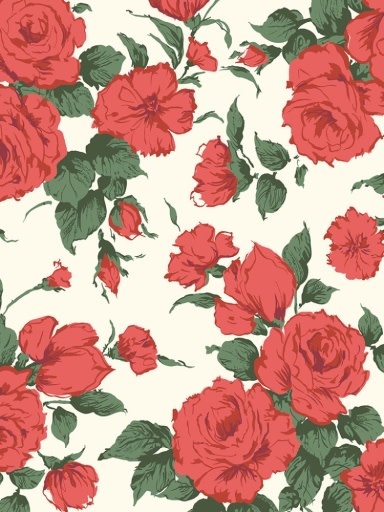 Liberty Fabrics Liberty Carline Rose Red Tana Lawn