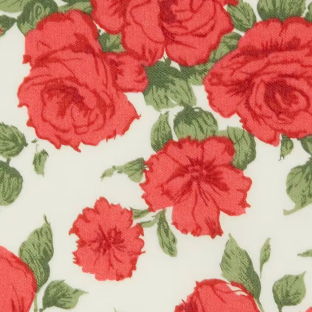 Liberty Fabrics Liberty Carline Rose Red Tana Lawn