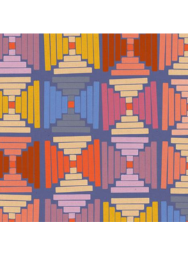 Ruby Star Society Persimmon Canvas Geometric Twilight