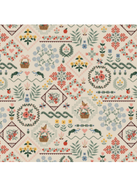 Rifle Paper Co Home Sweet Home by Rifle Paper Co. Heritage Sampler Linen