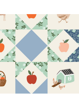 Rifle Paper Co Home Sweet Home by Rifle Paper Co. Farmhouse Quilt Slate