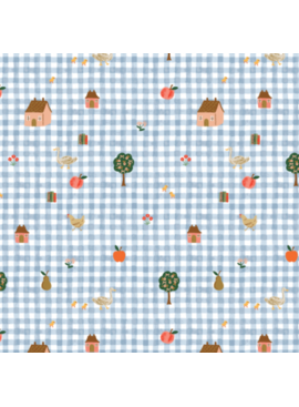 Rifle Paper Co Home Sweet Home by Rifle Paper Co. Farmhouse Gingham Blue