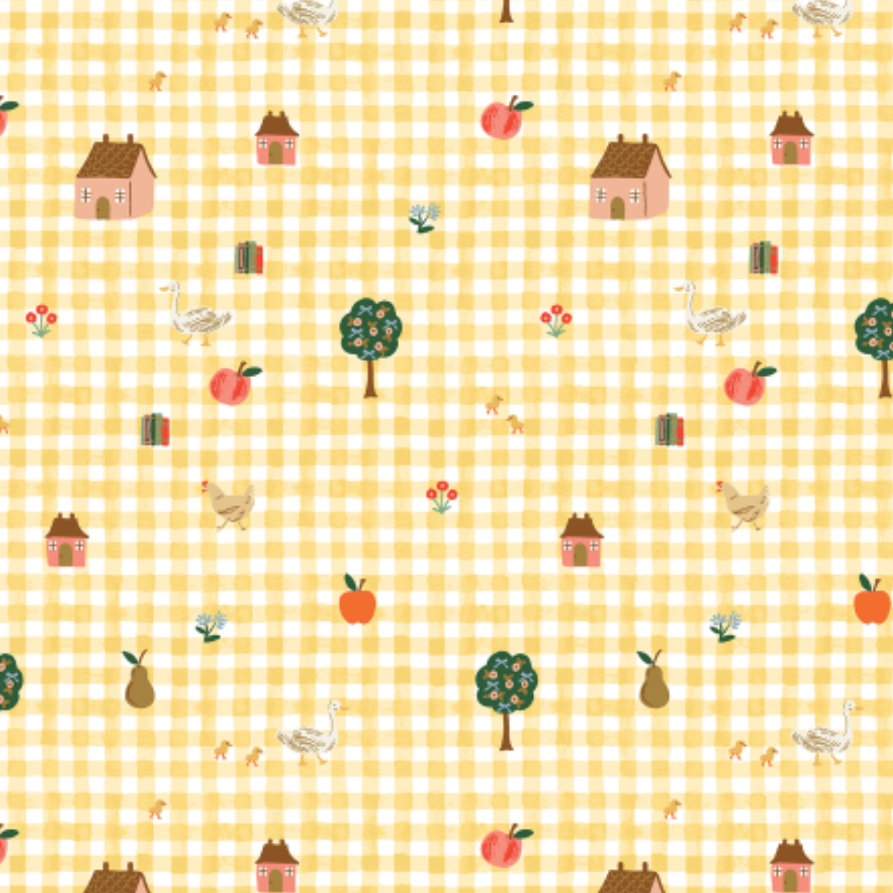 Rifle Paper Co Home Sweet Home by Rifle Paper Co. Farmhouse Gingham Butter