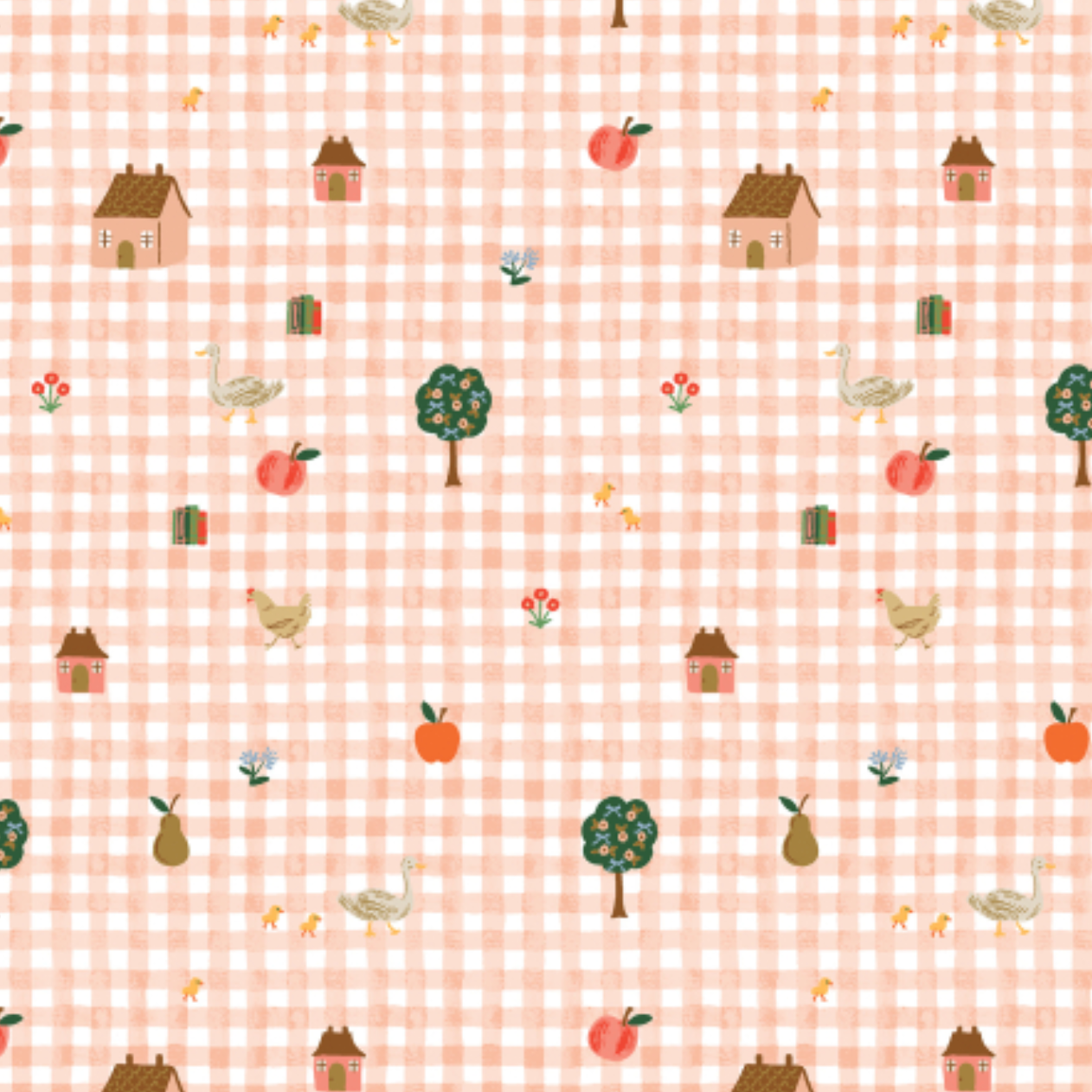 Rifle Paper Co Home Sweet Home by Rifle Paper Co. Farmhouse Gingham Pink