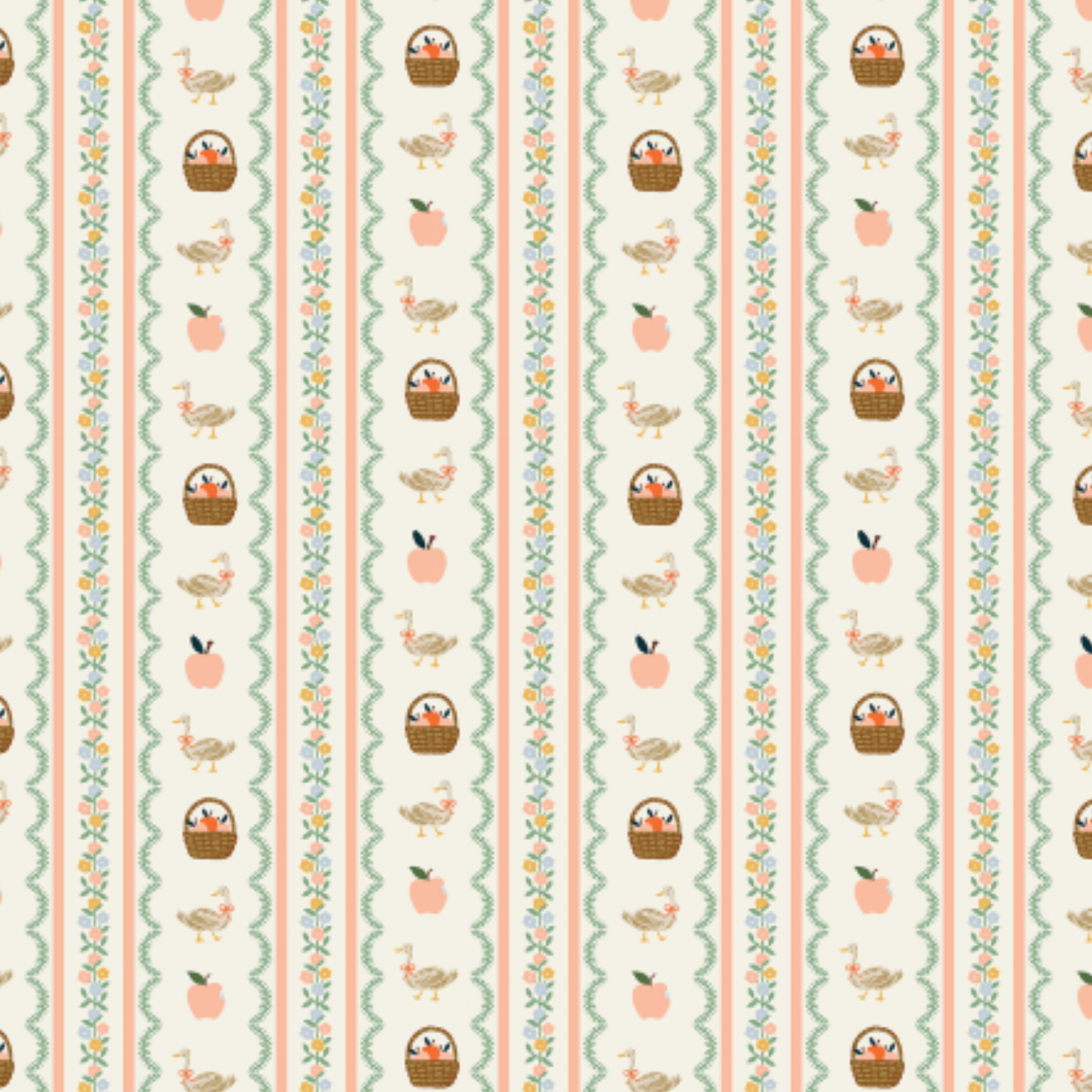 Rifle Paper Co Home Sweet Home by Rifle Paper Co. Farmhouse Stripe Cream