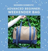 Lori Caldwell TWO SPOTS LEFT! Advanced Beginner: Weekender Bag, Sundays, September 6th, 13th, & 20th, 10am-1pm