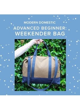 Lori Caldwell ONE SPOT LEFT! Sundays, September 6th, 13th, & 20th, 10am-1pm - Advanced Beginner: Weekender Bag