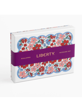 Liberty Liberty Scalloped Shaped Notecard Set