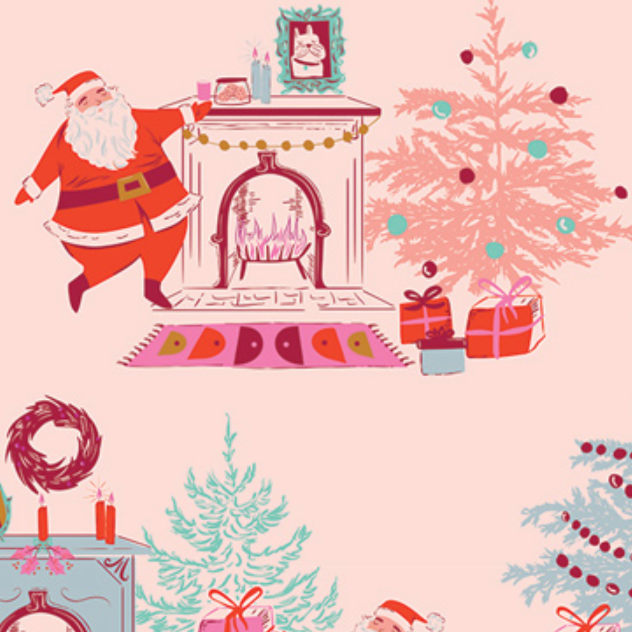 Art Gallery Christmas in Color Down the Chimney Taffy