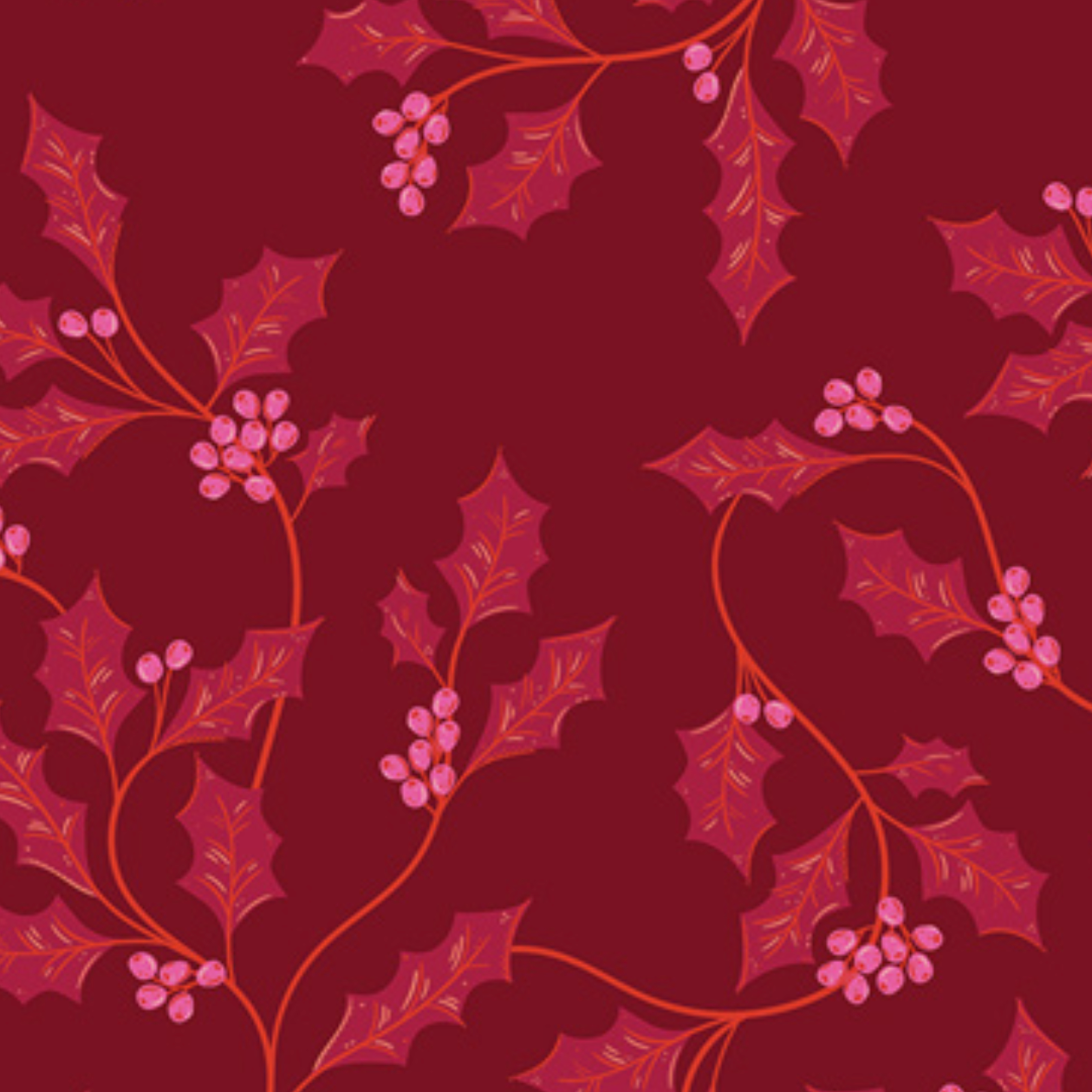 Art Gallery Christmas in Color Berry & Bloom