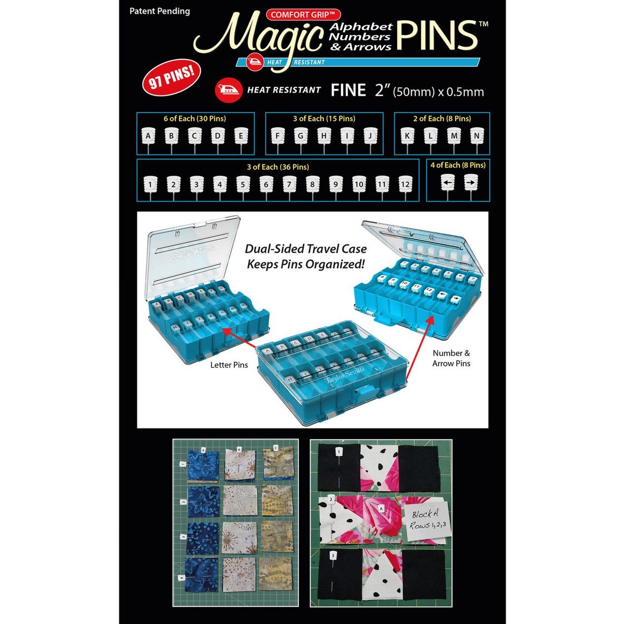 Taylor Seville Originals Magic Alphabet Numbers and Arrow Pins