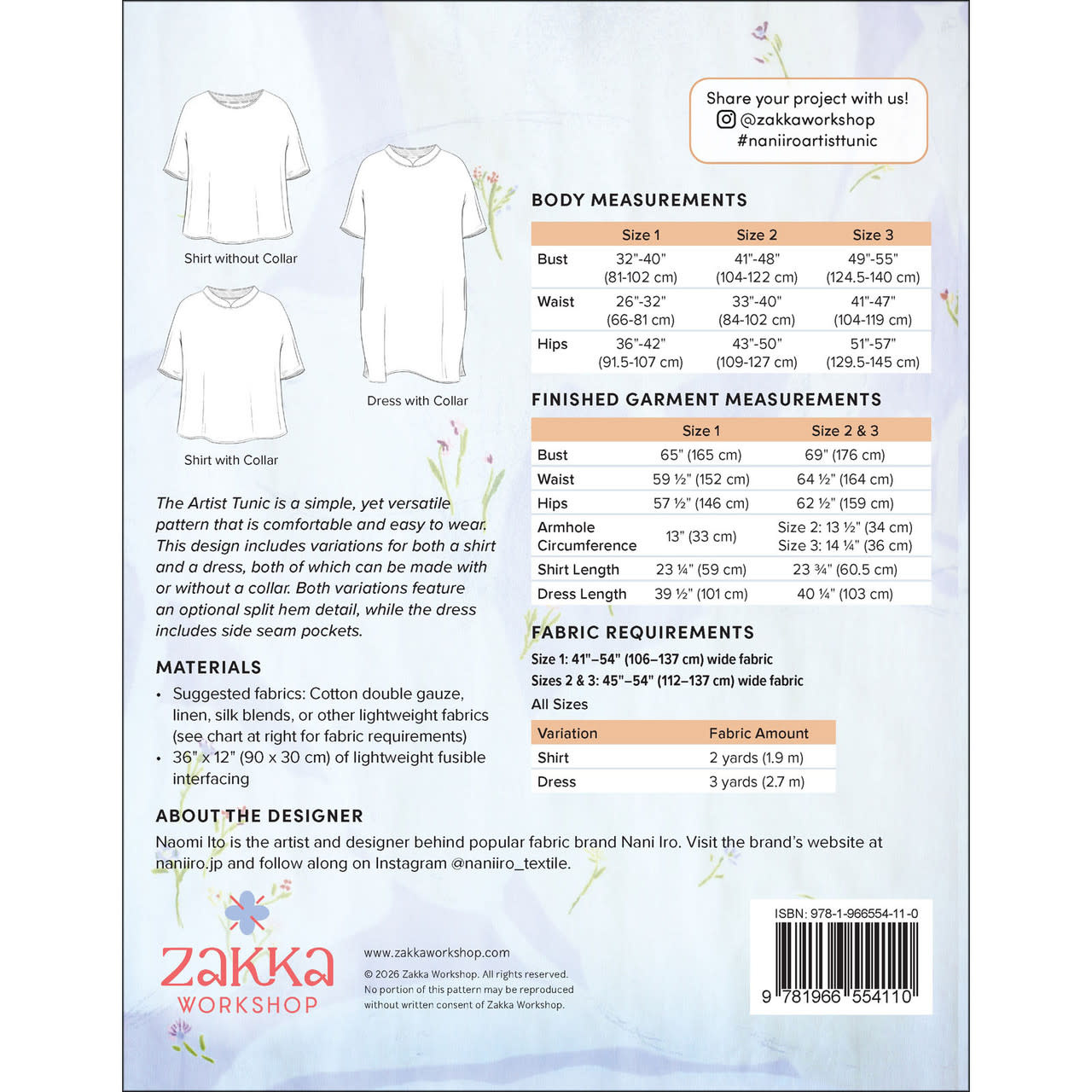 Nani Iro Artist Tunic by Nani Iro