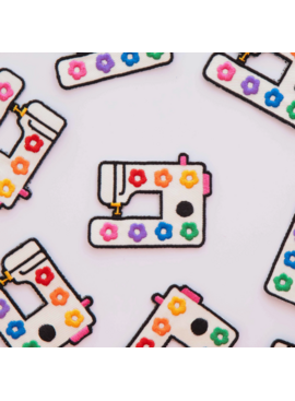 Sarah Hearts Sarah Hearts Rainbow Daisy Sewing Machine Iron-On Patch
