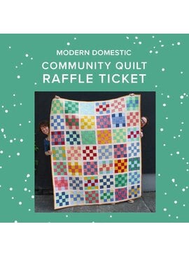 Modern Domestic 2026 Community Quilt Raffle Ticket