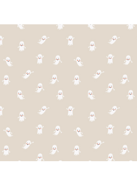Cotton + Steel Halloween Ghosts Linen