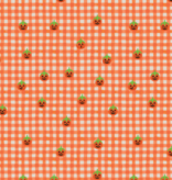 Cotton + Steel Halloween Pumpkin Gingham Orange