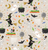 Cotton + Steel Halloween Halloween Party Linen Metallic