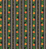 Cotton + Steel Halloween Pumpkin Patch Black Metallic