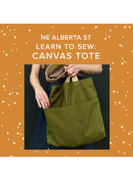 Rachel Halse Saturday, September 19th, 5:30pm-9pm - Learn to Sew: Canvas Tote