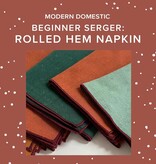 Rachel Halse Beginner Serger: Rolled Hem Napkin, Saturday, September 26th, 5:30pm-8pm