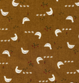 Elite Handworks Shirting Country Diary Ducks Brown
