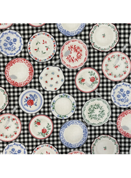 Elite Handworks Shirting Country Diary Plates Black